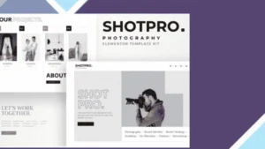 Shotpro - Photography and Portfolio Elementor Template Kit