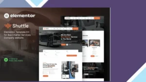 Shuttle - Bus Charter Service and Transport Company Elementor Template Kit