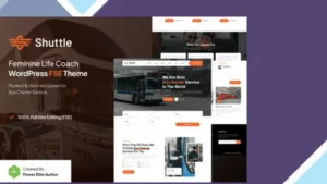Shuttle - Bus Charter Service FSE WordPress Theme