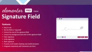 Signature Field for Elementor