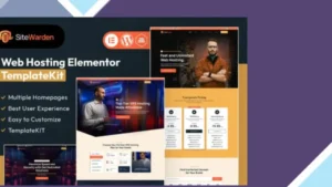 SiteWarden - Web Hosting Elementor Template Kit