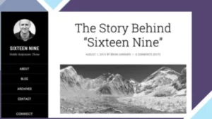 Sixteen Nine Pro Theme