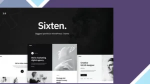 Sixten - Minimalist Portfolio WordPress Theme