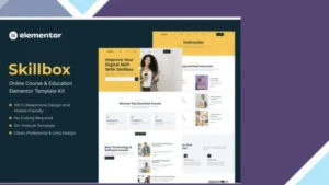 Skillbox - Online Course and Education Elementor Template Kit