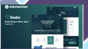 Skindive - Scuba Diving and Water Sport Elementor Template Kit