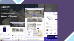 Sleepy - Mattress and Bedding Online Store Elementor Pro Template Kit