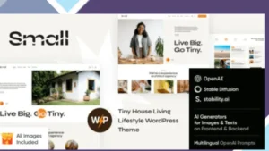 Small - Tiny House Living Lifestyle WordPress Theme