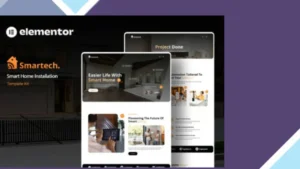Smartech - Smart Home Installation Elementor Template Kit