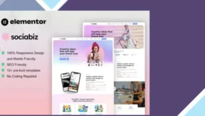 SociaBiz - Digital Marketing Agency Elementor Pro Template Kit