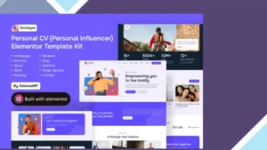 Socialyze - Personal CV Elementor Pro Template Kit