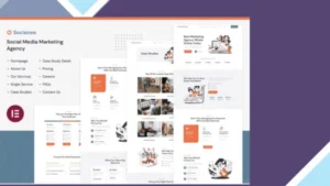 Socience - Social Media Marketing Agency Elementor Template Kit