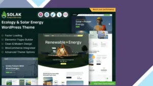 Solak - Ecology and Solar Energy WordPress Theme