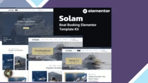 Solam - Boat Booking Elementor Pro Template Kit