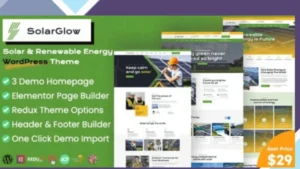 Solarglow - Solar and Renewable Energy WordPress Theme