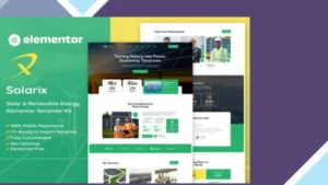 Solarix - Solar and Renewable Energy Elementor Template Kit