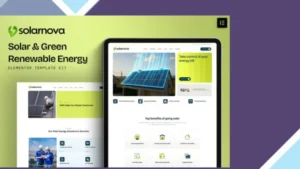 Solarnova - Solar and Green Renewable Energy Elementor Template Kit