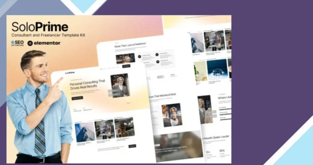 SoloPrime - Consultant and Freelancer Elementor Template Kit