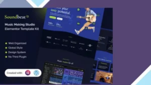 Soundbeat - Music Making Studio Elementor Pro Template Kit