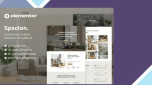 Spacion - Architecture and Interior Elementor Template Kit