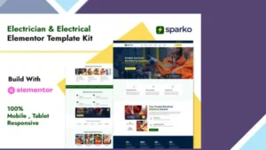 Sparko - Electrician and Electrical Services Elementor Template Kit
