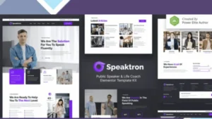 Speaktron - Public Speaker and Life Coach Elementor Template Kit