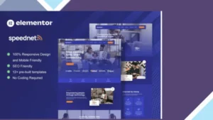 SpeedNet - Broadband and Internet Service Provider Elementor Template Kit