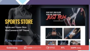 Sports Store - Sports Clothes and Fitness Equipment Store WP Theme