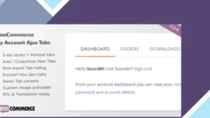 SS WooCommerce Myaccount Ajax Tabs
