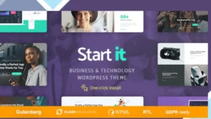 Start It Technology and Startup WP Theme