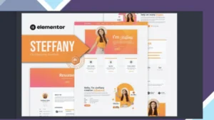 Steffany - CV Resume Elementor Pro Template Kit