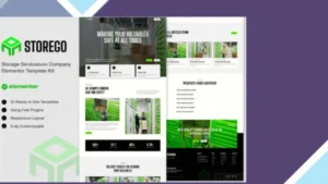 Storego - Storage Services Company Elementor Template Kit