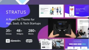 Stratus - App, SaaS and Software Startup Tech Theme