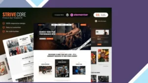 StriveCore - Fitness and Gym Elementor Template Kit