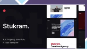 Stukram - AJAX Agency and Portfolio WordPress Theme