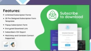 Subscribe to Download - An Advanced Subscription Plugin For WordPress