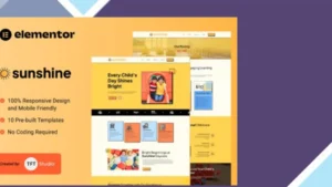 Sunshine - Cheerful Daycare Elementor Template Kit