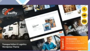 Swifty - Transportation and Logistics WordPress Theme