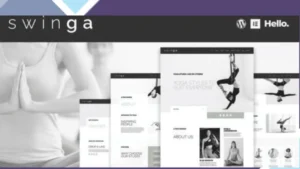 Swinga - Yoga Health Coach Fitness Studio Elementor Template Kit