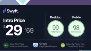 Swyft - PageSpeed Optimized WordPress Blog Theme