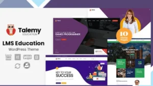 Talemy LMS Education WordPress Theme