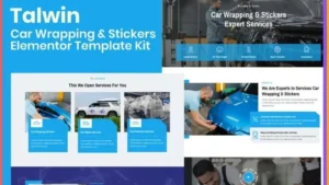 Talwin - Car Wrapping & Stickers Elementor Pro Template Kit