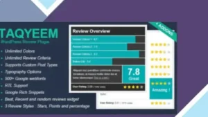 Taqyeem - WordPress Review Plugin