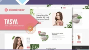 Tasya - Skin Care WooCommerce Elementor Template Kit