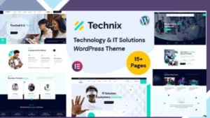 Technix - Technology and IT Solutions WordPress Theme
