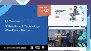 Technum - IT Solutions and Technology WordPress Theme