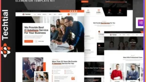 Techtial - IT Solutions & Services Company Elementor Template Kit