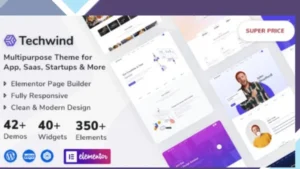 Techwind - Multipurpose Landing Page WordPress Theme