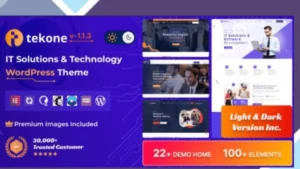 Tekone - IT Solutions and Technology WordPress Theme