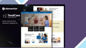 TendCare - Senior Care Services Elementor Template Kit
