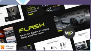 The Flash - Electric Car Supplier and Charging Station WordPress Theme